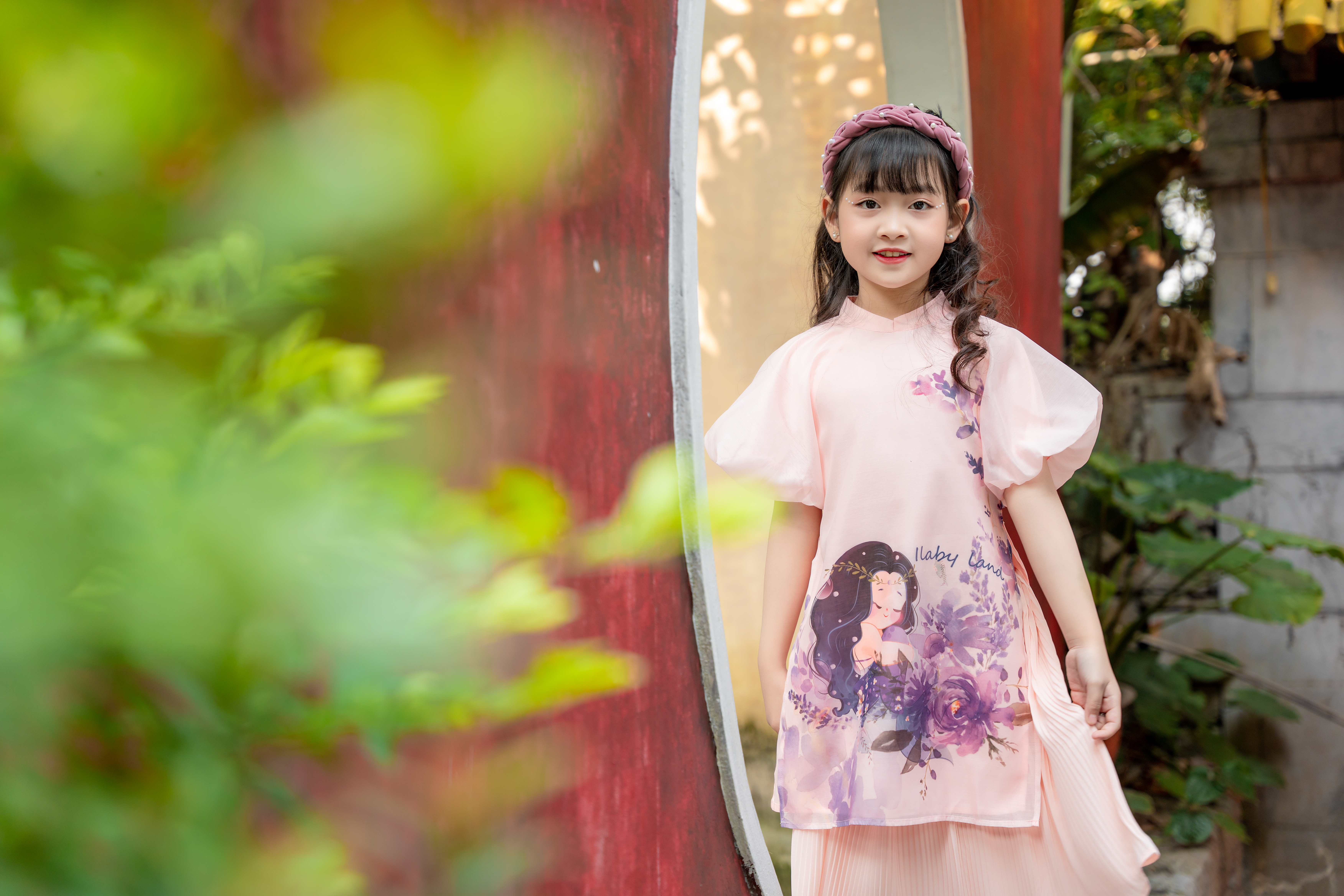 Áo dài hồng Ilabyland in hình_thumbnail_3