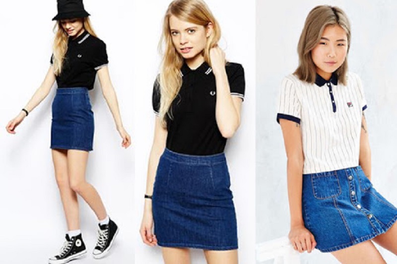 &Aacute;o polo + ch&acirc;n v&aacute;y ngắn