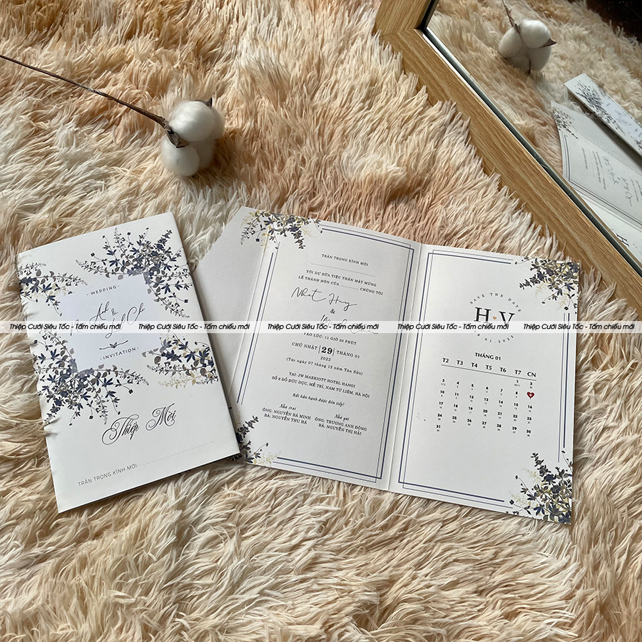 Thiệp gập classic - BB113