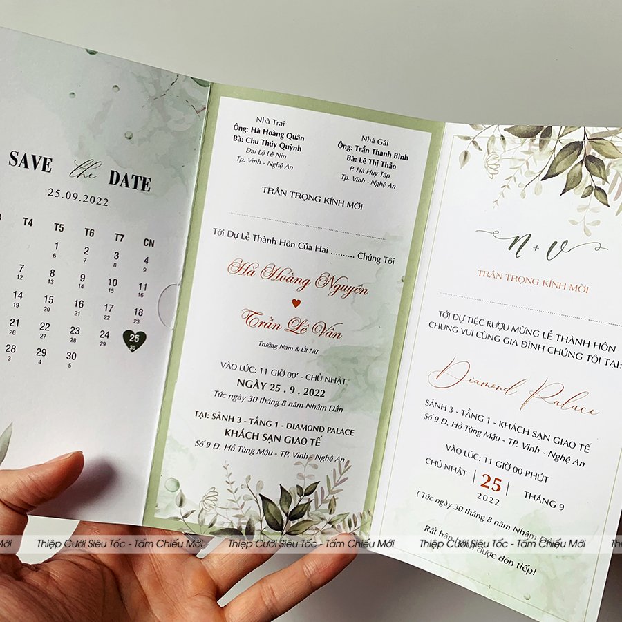 Thiệp gập classic - TP38